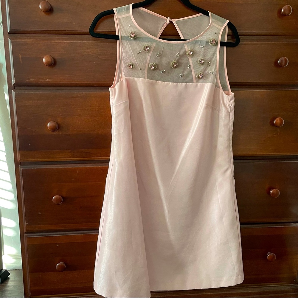 Pink Pearl by Georgina Chapman of Marchesa Mini Dress